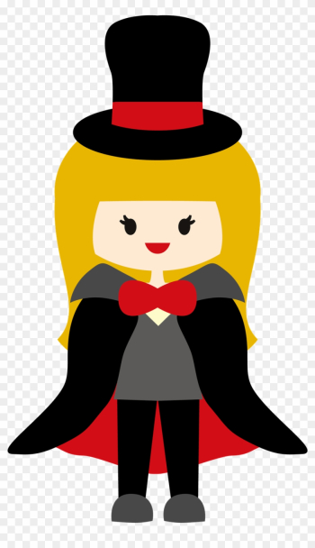 Circo - Minus - Girl Magician Clipart