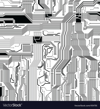 Circuit board pattern vector image Circuit board pattern vector image