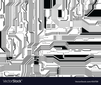Circuit board vector image Circuit board vector image