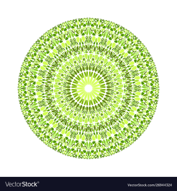 Circular geometrical colorful round stone vector image Circular geometrical colorful round stone vector image
