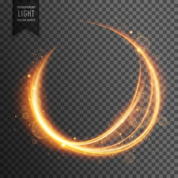Circular gold shape Circular gold shape
