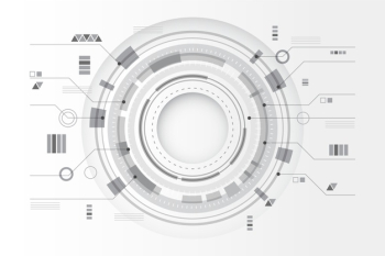 Circular technology lines white background Free Vector Circular technology lines white background Free Vector