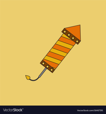 Circus carnival entertainment rocket vector image Circus carnival entertainment rocket vector image