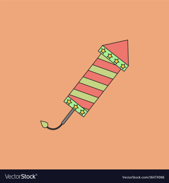 Circus carnival entertainment rocket vector image Circus carnival entertainment rocket vector image