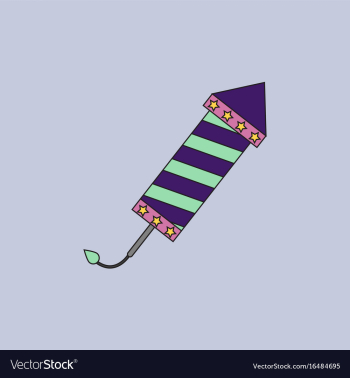 Circus carnival entertainment rocket vector image Circus carnival entertainment rocket vector image