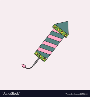 Circus carnival entertainment rocket vector image Circus carnival entertainment rocket vector image