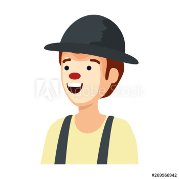 circus clown comic character vector illustration circus clown comic character vector illustration