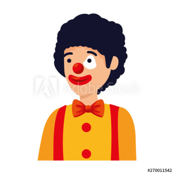circus clown comic character vector illustration circus clown comic character vector illustration