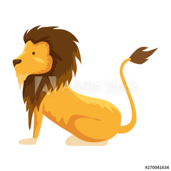 circus lion domesticated animal vector illustration circus lion domesticated animal vector illustration