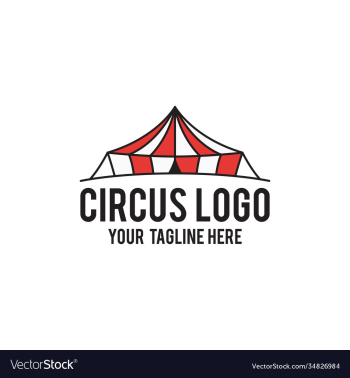 circus logo design modern concept