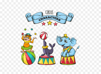 Circus Performance Cartoon - Cartoon circus animals Circus Performance Cartoon - Cartoon circus animals