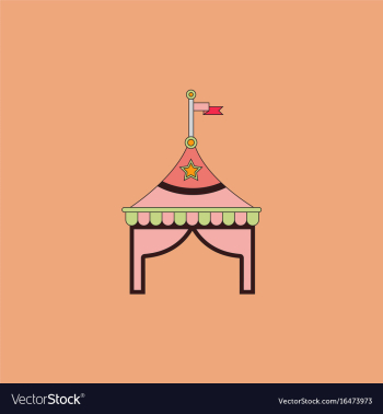 Circus tent stock vector image Circus tent stock vector image