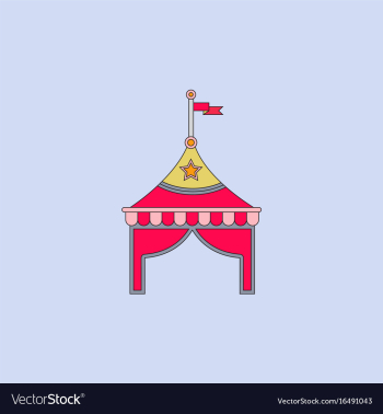 Circus tent stock vector image Circus tent stock vector image
