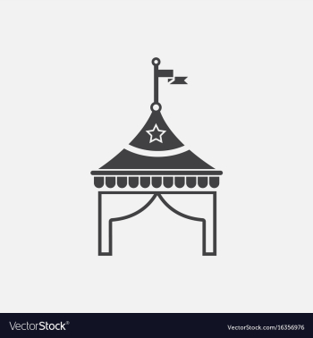 Circus tent vector image Circus tent vector image