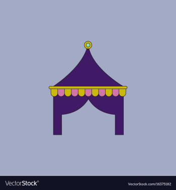 Circus tent vector image Circus tent vector image