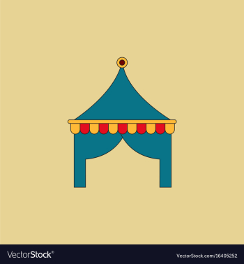 Circus tent vector image Circus tent vector image