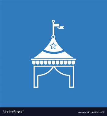 Circus tent vector image Circus tent vector image