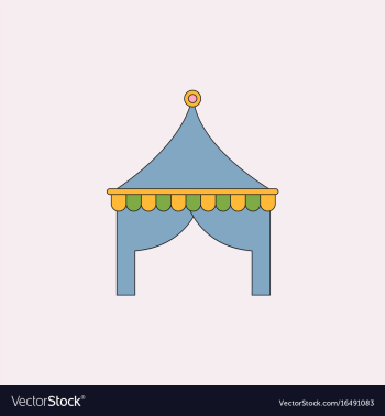 Circus tent vector image Circus tent vector image