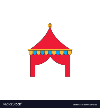 Circus tent vector image Circus tent vector image