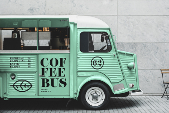 Citroen Food Truck Mockup