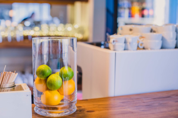 Citrus Fruits In A Glass Citrus Fruits In A Glass