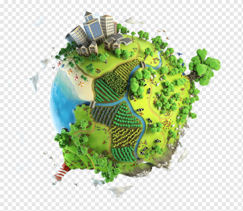 city and ocean themed earth animated, Earth, Earth, Green Earth, environmental protection, material Taobao, globe, environmental, green Vector png