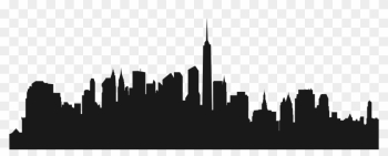 City Buildings Silhouette Png Clip Artu200b Gallery - New York Skyline Silhouette Clip Art