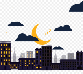 City Cartoon Download - City Moonlight City Cartoon Download - City Moonlight