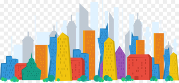 City - City color vector material Business City - City color vector material Business