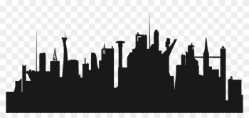 City Clipart Cityscape - Futuristic City Skyline Silhouette City Clipart Cityscape - Futuristic City Skyline Silhouette