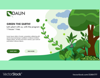 city greening color landing page template one