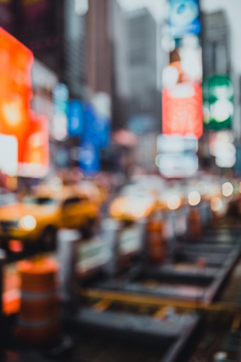 City In Blur View City In Blur View