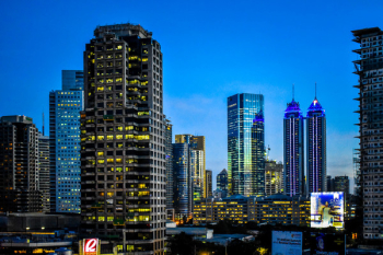 City Lights during Sunset City Lights during Sunset
