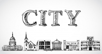 City town background City town background