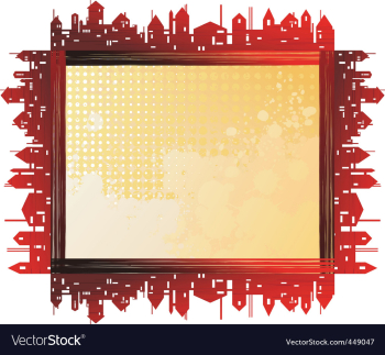 Cityframe vector image
