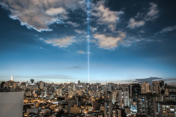 Cityscape Against Cloudy Sky Cityscape Against Cloudy Sky