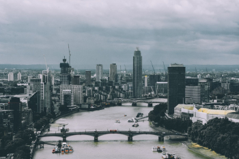 Cityscape Under Dark Sky Cityscape Under Dark Sky