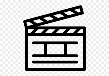 Clapperboard Clipart Lights Camera Action - Lights Camera Action Icon