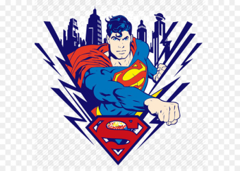 Clark Kent Jor-El T-shirt - Cartoon Superman Clark Kent Jor-El T-shirt - Cartoon Superman