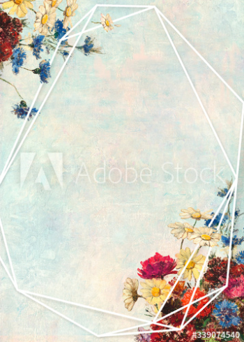 Classic floral design space Classic floral design space