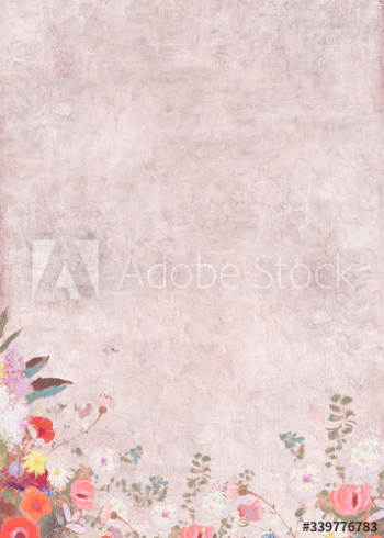 Classic floral design space Classic floral design space