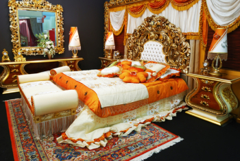 Classic luxury expensive bedroom interior