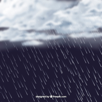 Classic monsoon season composition with realistic design