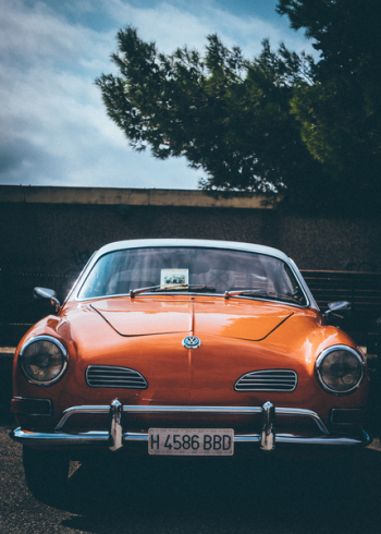 Classic Orange Volkswagen Vehicle Classic Orange Volkswagen Vehicle