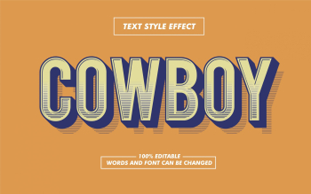Classic Style Brown Text Effect
