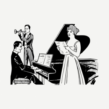 Classical music concert clipart illustration | Free PSD - rawpixel Classical music concert clipart illustration | Free PSD - rawpixel