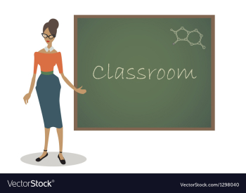 Classroom vector image Classroom vector image