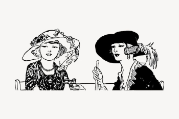 Classy vintage women drawing, vintage | Free Vector - rawpixel Classy vintage women drawing, vintage | Free Vector - rawpixel