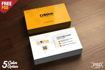 Clean Business Card Design Free - Graphic Eagle