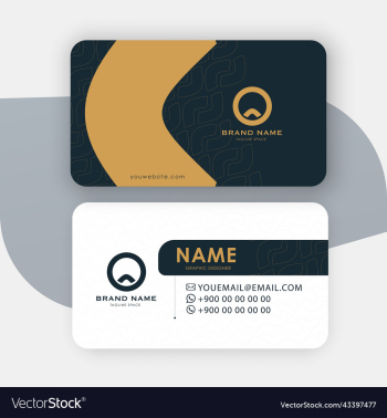 clean style modern business card template